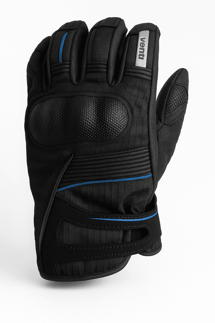 VENTI TORRENT WATERPROOF GLOVE – BLACK/BLUE   at Webbs Motorcycles