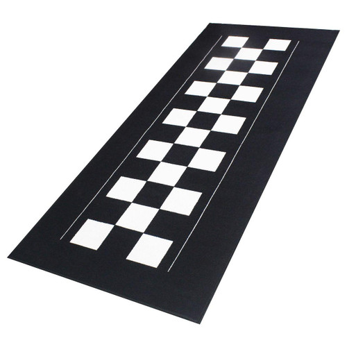 GARAGE MATT -   Biketek Garage Mat Series 4 Checker Board 190 x 80 cm   at Webbs Motorcycles