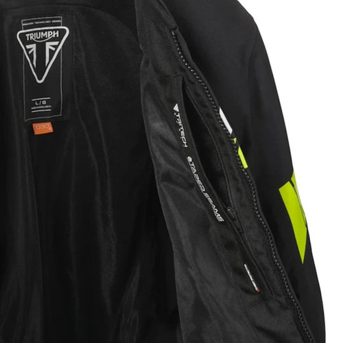Triumph |triumph-race-logo-jacket-black-fluro| Webbs