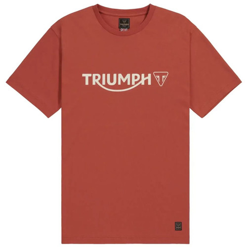 TRIUMPH CARTMEL LOGO TEE – RUST AT WEBBS MOTORCYCLES