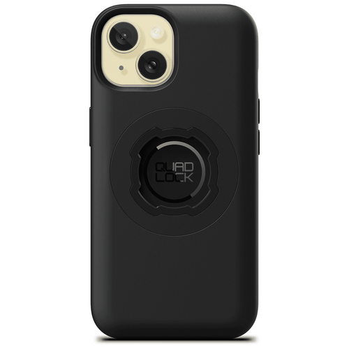 Quad Lock Mag Case iPhone 15, black protective phone case with magnetic mount for iPhone 15 at Webbs Motorcycles.
