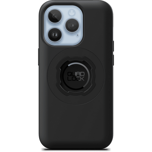 QUAD LOCK MAG CASE IPHONE 14 PRO, black protective phone case with magnetic mount for iPhone 14 Pro.