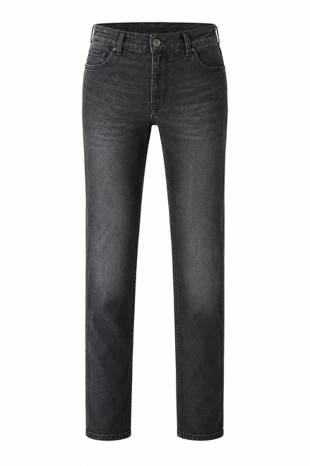 VENTI MENS COOLMAX MAX RIDING JEAN – BLACK, men's black riding jeans with a slim fit and durable denim fabric.