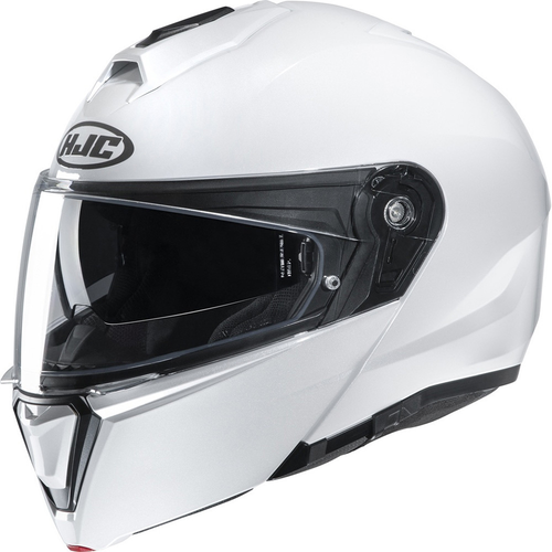 HJC I-90 PLAIN FLIP FRONT HELMET GLOSS WHITE