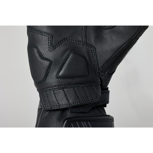 RST Fulcrum Leather Motorcycle Gloves – Grey/White/Black, CE Level 1, Touchscreen