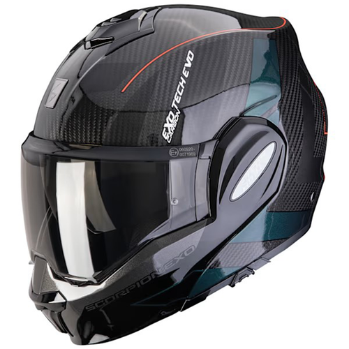 SCORPION EXO-TECH EVO CARBON - CAD BLACK GREEN