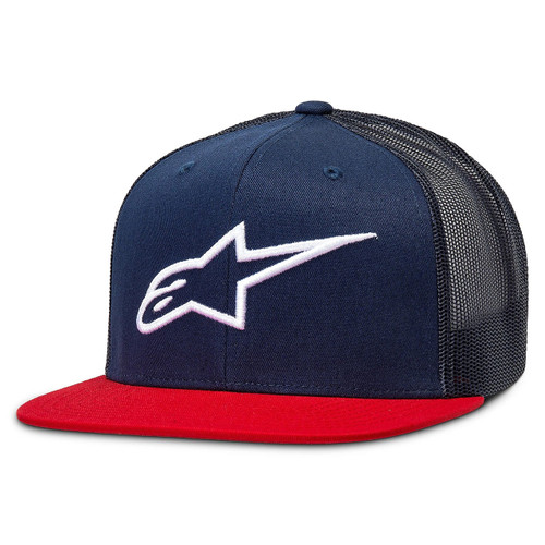 ALPINESTARS CORP TRUCKER CAP NAVY RED