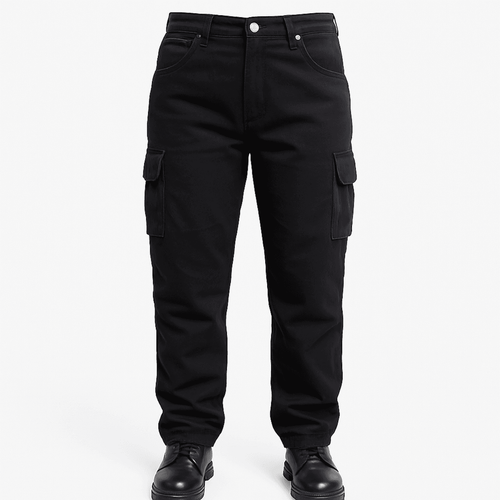 VENTI MENS CARGO  KEVLAR RIDING JEAN BLACK   at Webbs Motorcycles