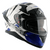 AXOR APEX HEX-2 WHITE BLUE GLOSS FULL FACE HELMET  loading=  AXOR APEX HEX-2 WHITE BLUE GLOSS FULL FACE HELMET