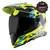  AXOR X-CROSS ADVENTURE HELMET NEON YELLOW/BLUE GLOSS 