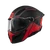 AXXIS GHOSTFIGHTER SV MANIAC B5 motorcycle helmet, black, grey, and red matte finish, flip-up modular design at Webbs Motorcycles.