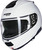 NOLAN N100-6 CLASSIC N-COM Gloss White Flip Front Helmet, a white motorcycle helmet with a clear visor and black accents.