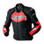 RST TRACTECH EVO D3O LEATHER JACKET BLACK/FLO RED   at Webbs Motorcycles