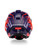 Alpinestars Supertech R10 Flyte Helmet, blue helmet with red flame decals viewed from the back at Webbs Motorcycles.