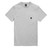 Triumph Ditchling Back Logo Pocket T Shirt Grey Marl, front view of a grey marl casual T-shirt with a chest pocket and Triumph logo patch, at Webbs Motorcycles.