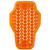 RST x D3O VIPER AIR BACK PROTECTOR LEVEL 2 – LARGE, orange hexagonal foam back protector with ventilated, breathable design for motorcycle safety.