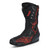 Venti Max Race Boot Black/Red, high-performance motorcycle racing boot with protective armor and stylish red geometric design.