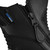 Venti Max H20 Zip Boot Black, close-up of the black motorcycle boot featuring a YKK zipper and waterproof label for durability and water resistance.