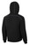 VENTI ENIGMA “PULLOVER” KEVLAR RIDING HOODIE – BLACK, black hoodie with white stitching details, designed for motorcyclists for safety and style.
