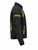 Venti Track Sport Waterproof Textile Jacket BLK/Yellow, black motorcycle jacket with yellow accents, pockets, and protective padding on the arms, designed for riding and weather protection.