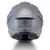 ALPINESTARS S-R7 SOLID – GREY GLOSSY – FULL FACE HELMET, front view of the motorcycle helmet showcasing its sleek and aerodynamic design in glossy grey finish.