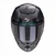 Scorpion EXO-R1 Propel CF motorcycle helmet, black and green with a clear visor, featuring aerodynamic design, advanced ventilation, and carbon fiber construction, at Webbs Motorcycles.