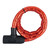 Oxford Accessories OXFORD BARRIER ARMOURED CABLE 1.4MX25MM RED 