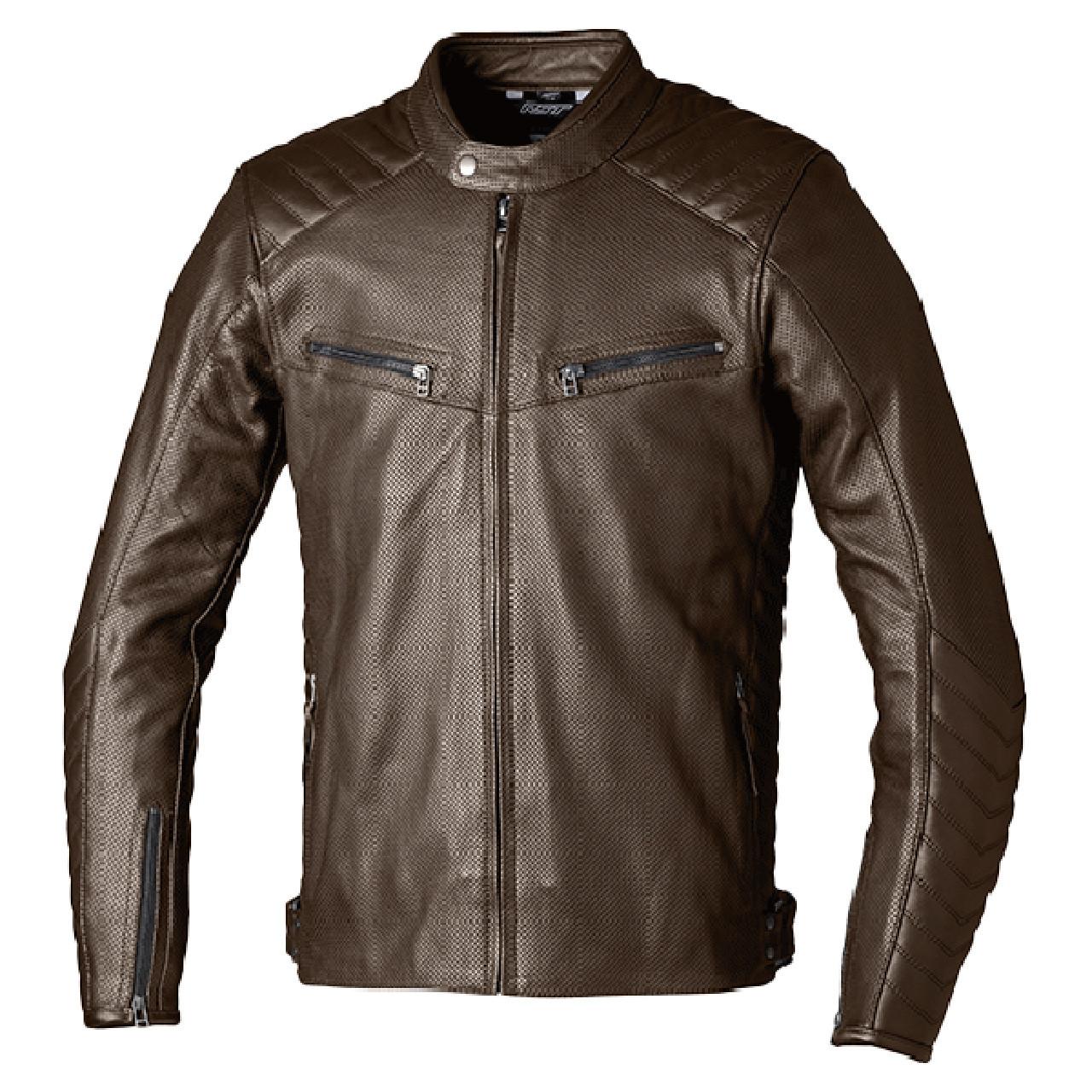 RST Roadster Air CE Mens Brown Leather Jacket Webbs