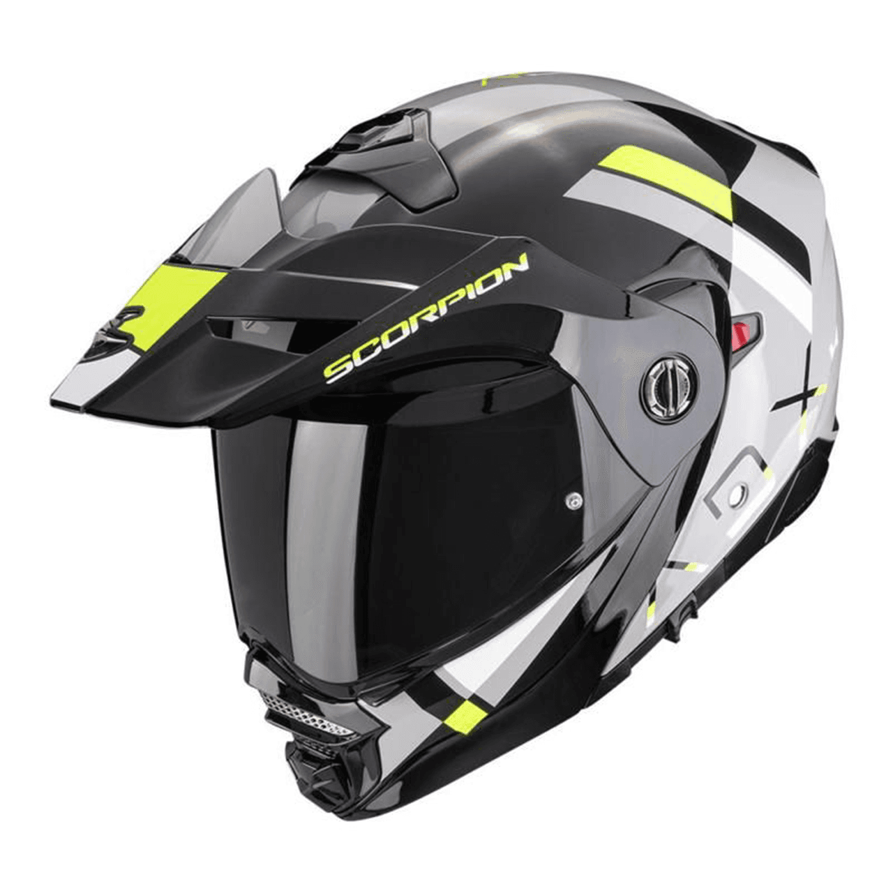 セキュリティ・セーフティ SIZ 2-WAY SYSTEM HELMET Scorpion | ADX-2 Flip Front Helmet Galane Blk/Yel | Webbs