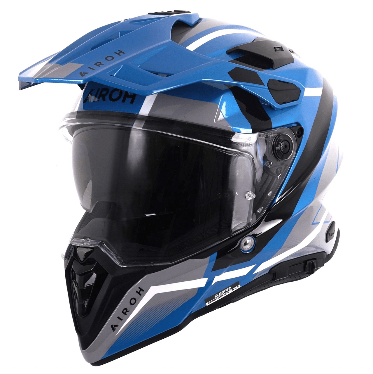 AIROH |COMMANDER 2 HELMET - MAVICK CERULEAN BLUE | Webbs