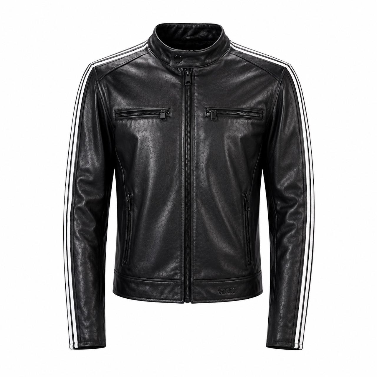 Mens Motorcycle Jackets | Venti Retro Cafe Jacket Black | Webbs