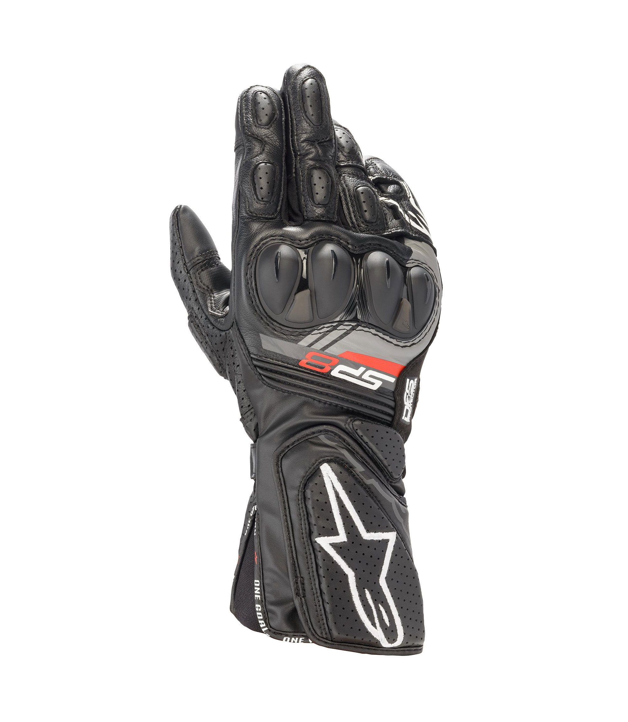 Alpinestars | SP-8 v3 Black Motorcycle Gloves | Webbs