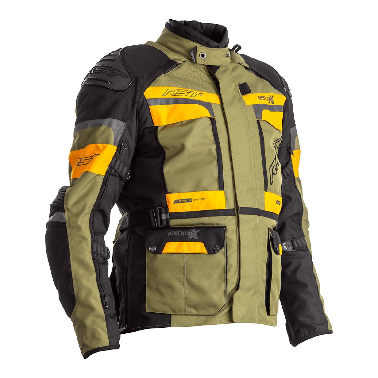 RST Pro Series Adventure-X CE Mens Textile Jacket Green Webbs