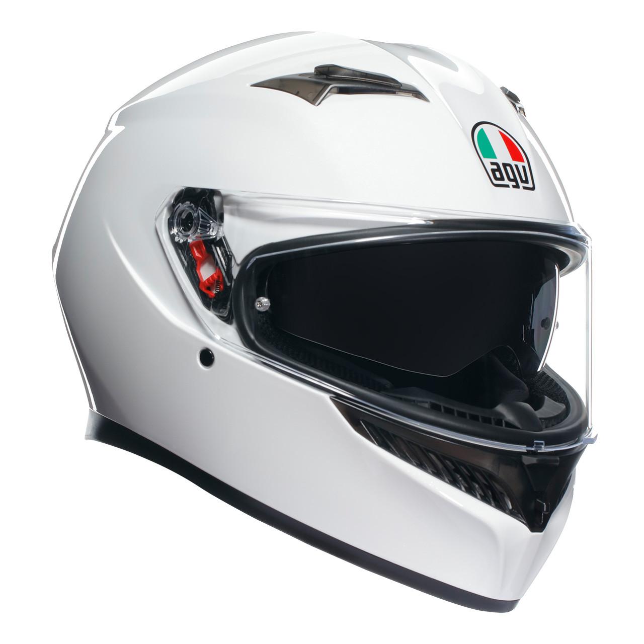 AGV K3 フルフェイス ヘルメット ホワイト AGV | K3 Full Face Helmet White | Webbs