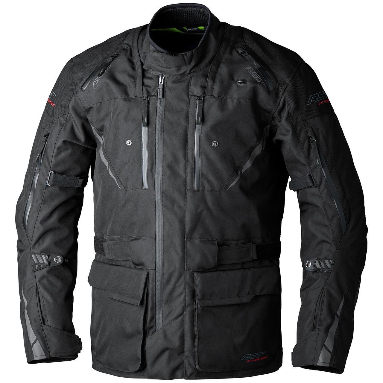 Rst Pro Series Paragon 7 Ce Mens Textile Motorcycle Jacket Black