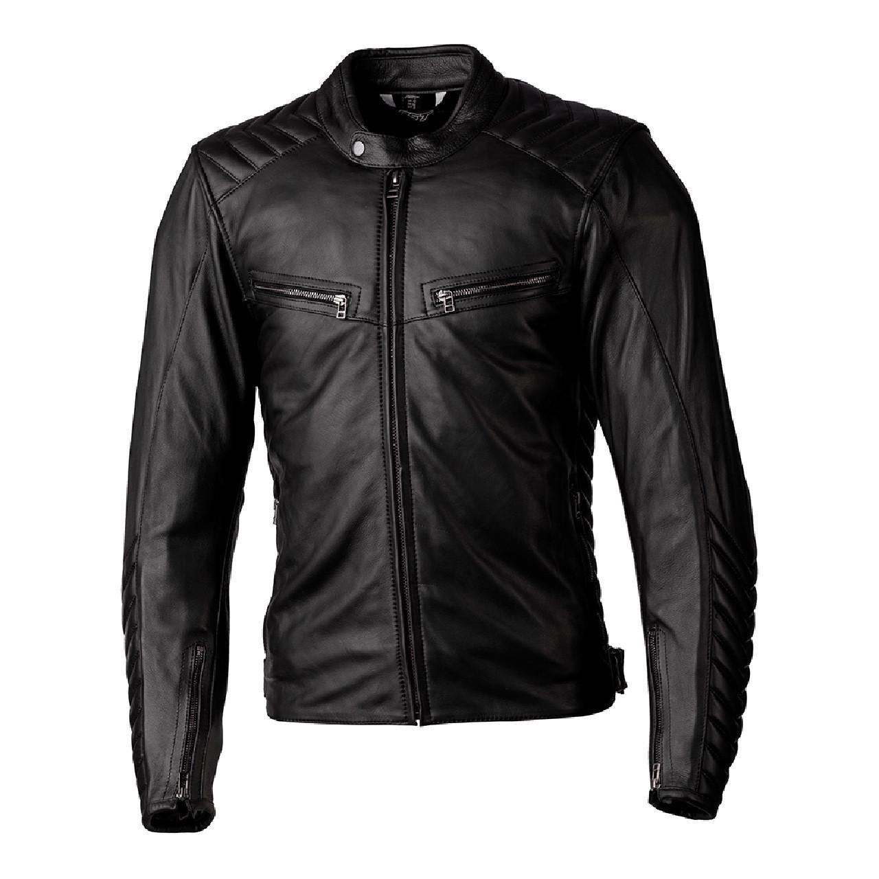 Rst Roadster 3 Ce Mens Black Leather Motorcycle Jacket