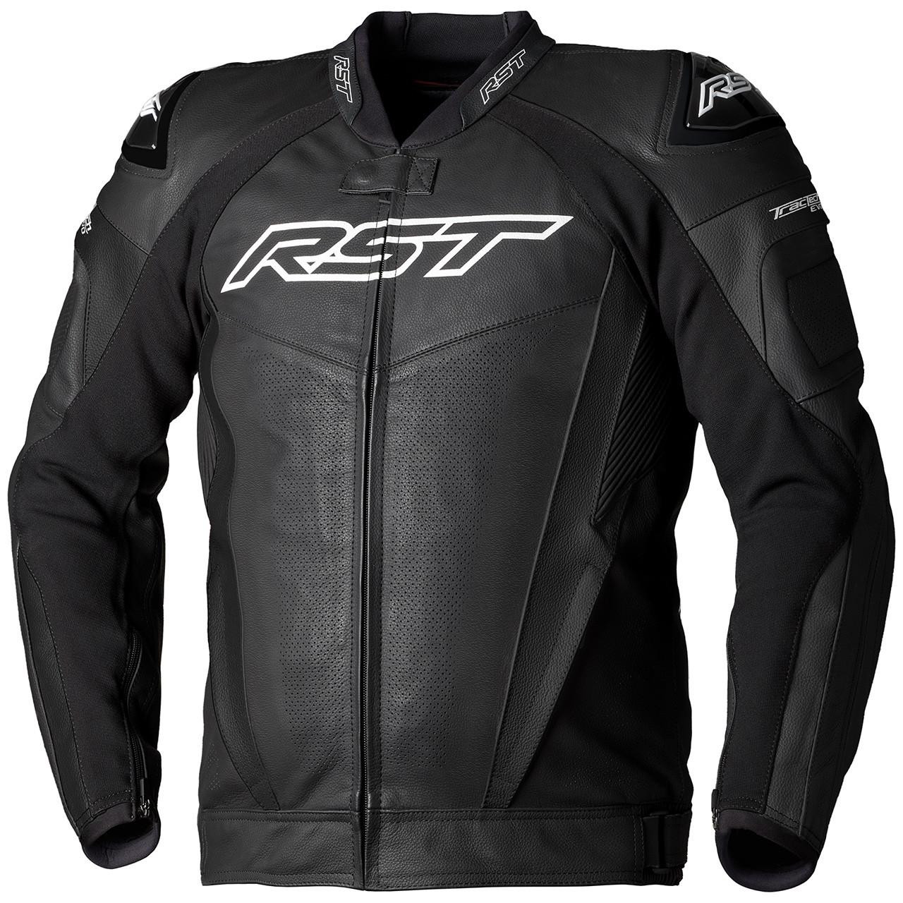 Rst Tractech Evo 5 Leather Motorcycle Jacket Black