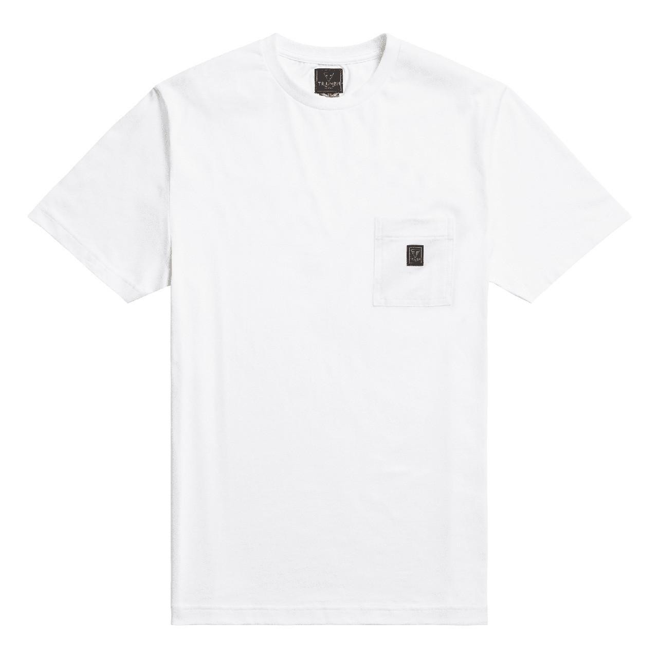 Triumph Ditchling Back Logo Pocket T-Shirt White | Triumph Motorcycle Clothing
