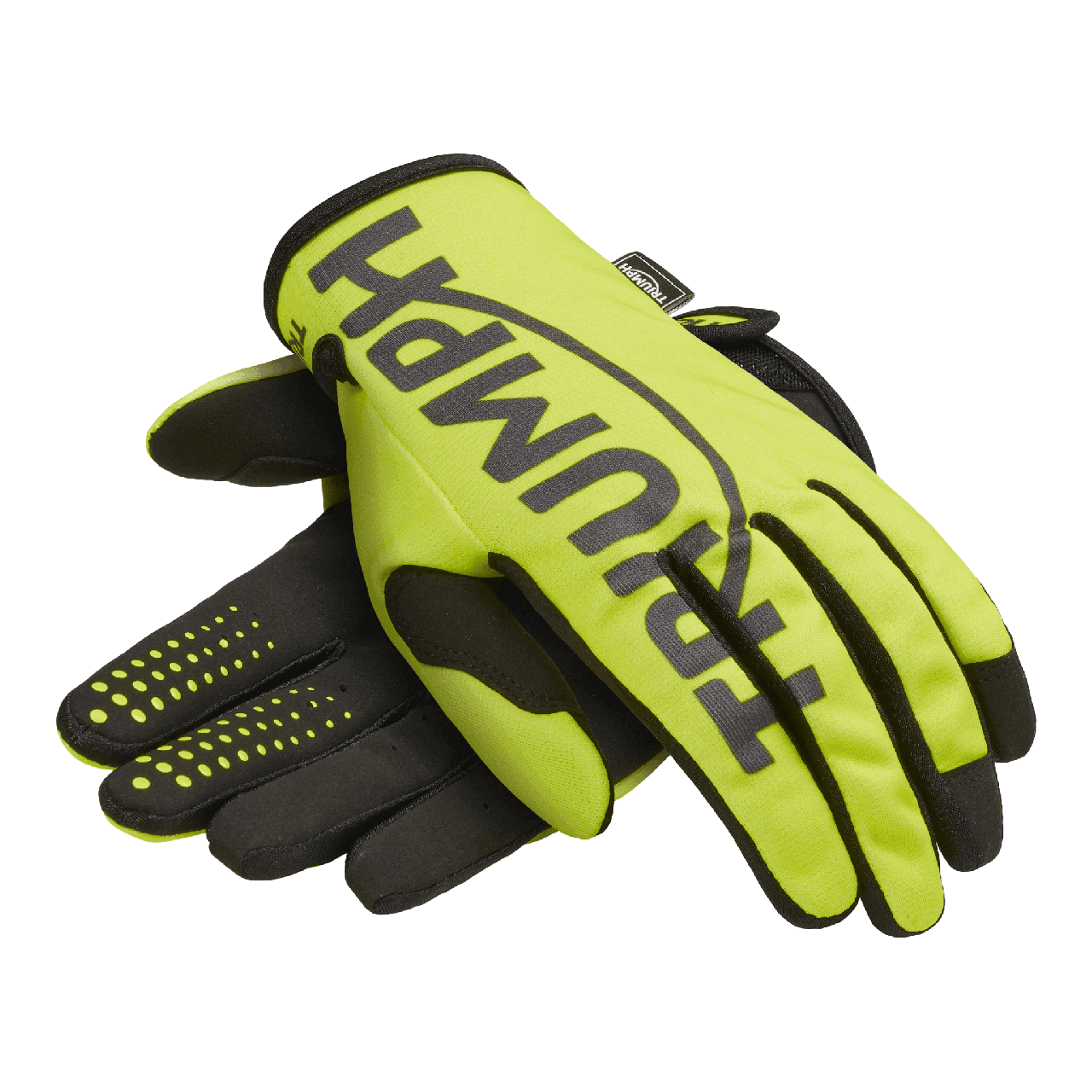 Image of Triumph Racing Berm Race Motorcycle Gloves Yellow | Triumph Motorcycle Clothing