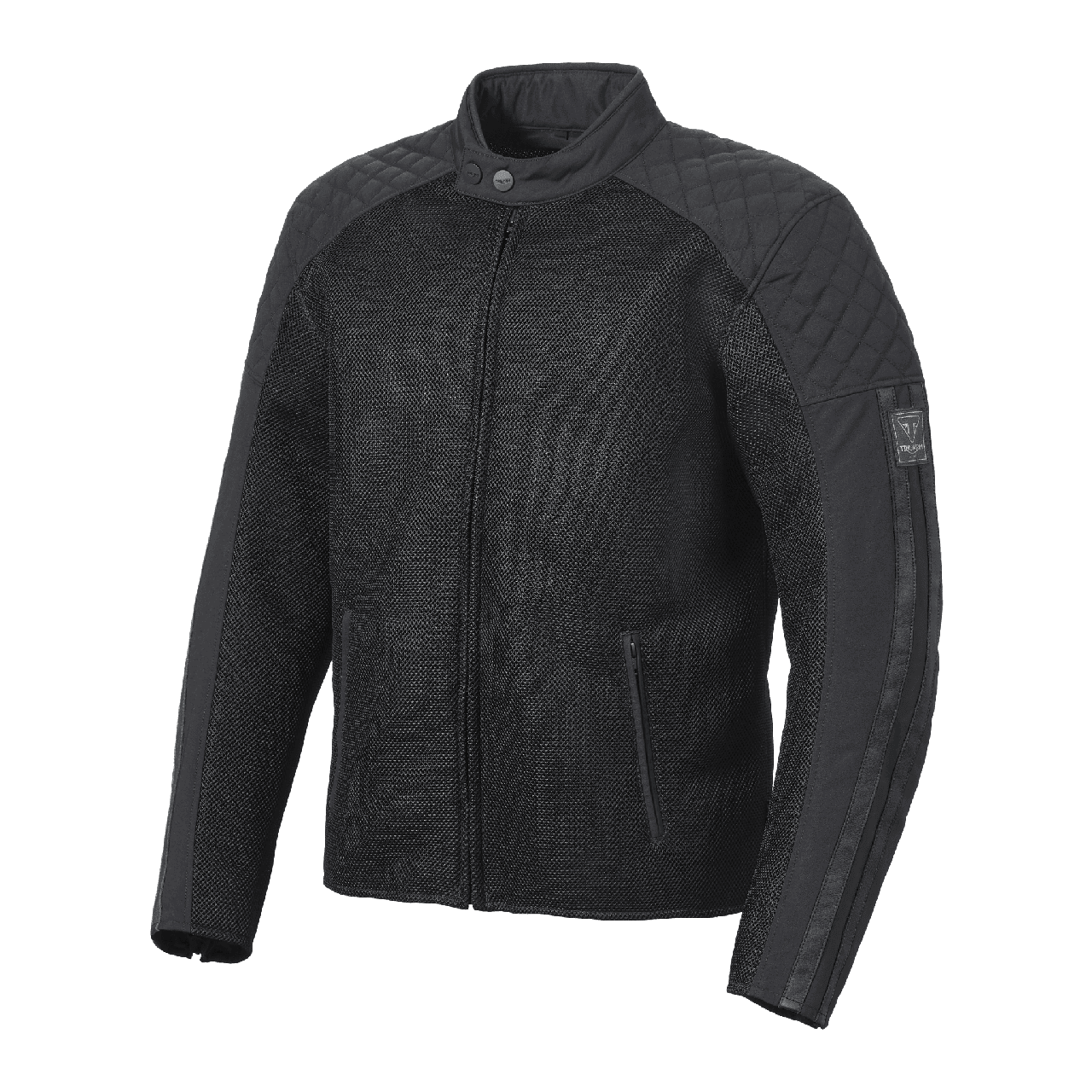 Image of Triumph Braddan Retro Mesh Motorcycle Jacket Black | Triumph Motorcycle Clothing