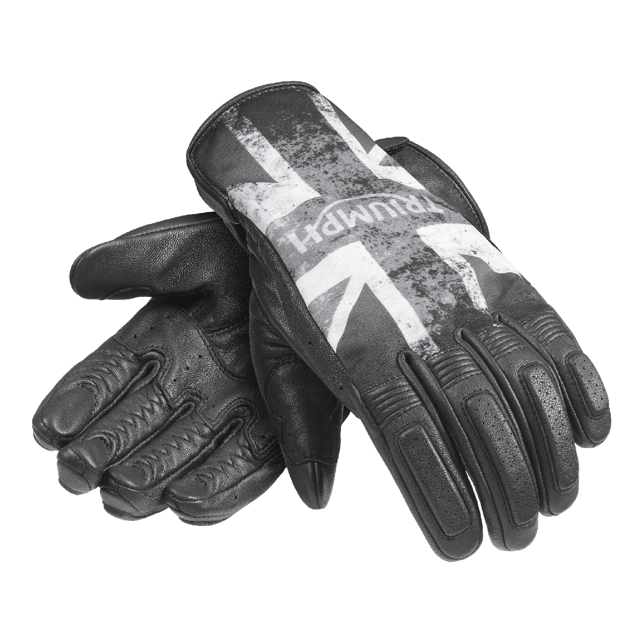 Image of Triumph Blackjack Flag Leather Gloves | Triumph Motorcycle Clothing