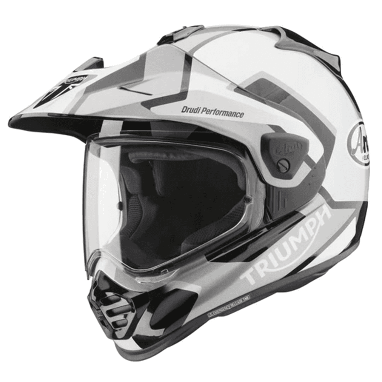 Image of Triumph X Arai Tour-X5 Motorcycle Helmet Silver | Triumph Motorcycle Clothing
