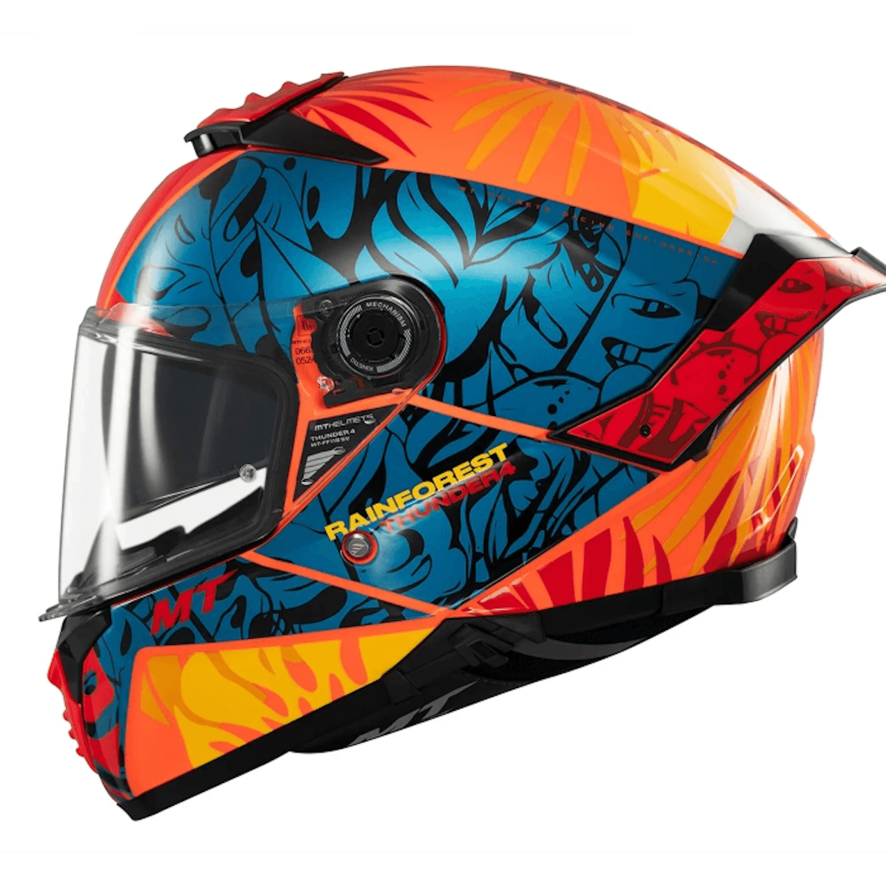 Mt Thunder 4 Sv Rainforest – Orange – Full Face