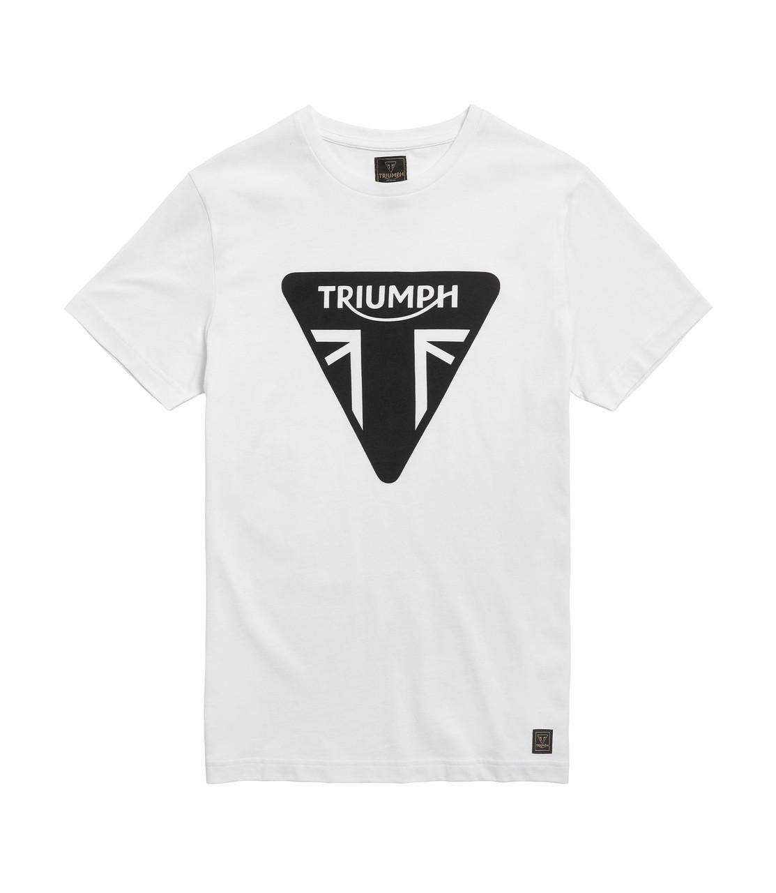 Image of Triumph Helston T-Shirt White | Triumph Motorcycle Clothing