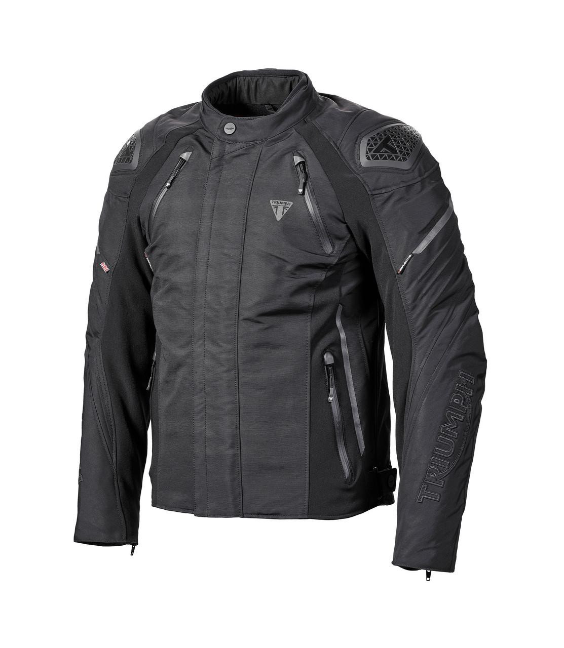 Image of Triumph Tritech Waterproof Textile Motorcycle Jacket Black | Triumph Motorcycle Clothing