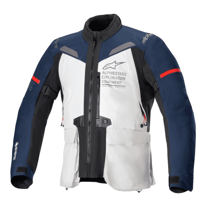 Alpinestars St-7 2L Gore-Tex Motorcycle Jacket – Ice Grey / Dark Blue / Black