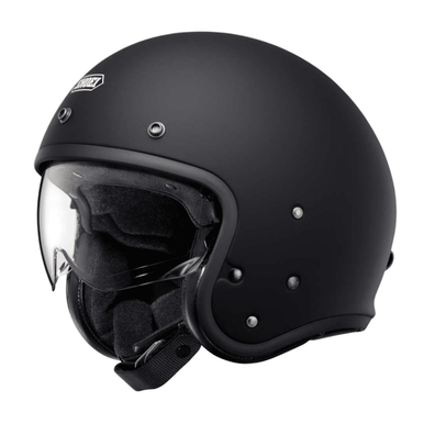 ヘルメットSHOEI joブラックMサイズ(57cm) Shoei | j.o2 plain helmet – matt black – open face | Webbs