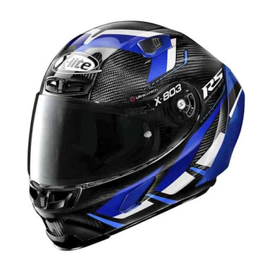 x-lite x-803 rs ultra carbon motormaster blue full face | Webbs
