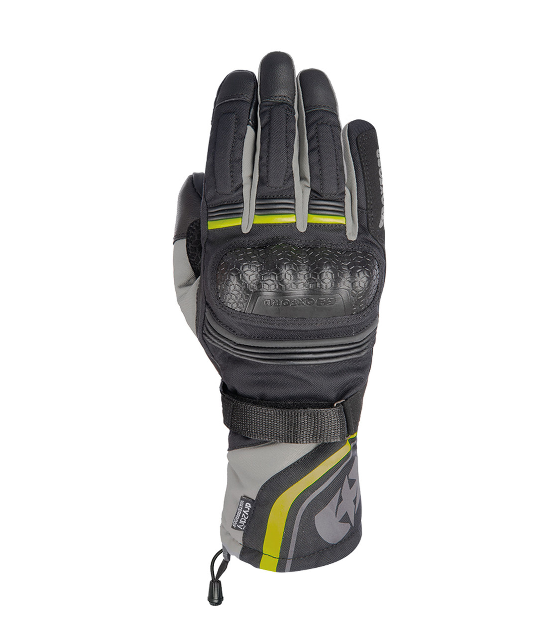 Oxford Montreal Motorcycle Gloves Grey Fluo