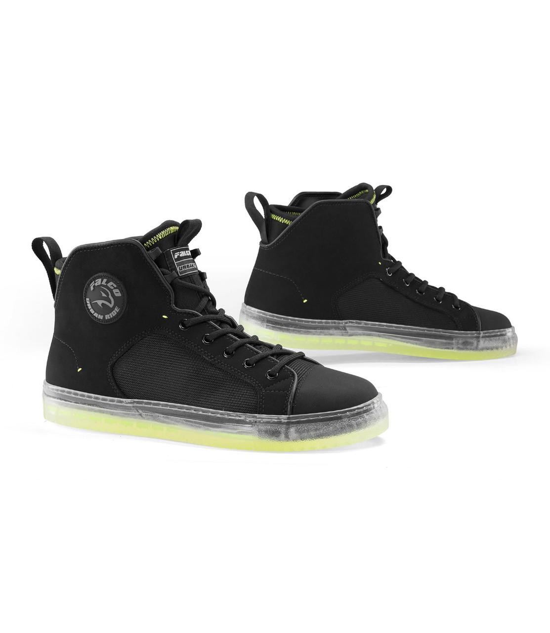 Image of Falco Starboy 3 Mesh Motorcycle Boots Black Fluo